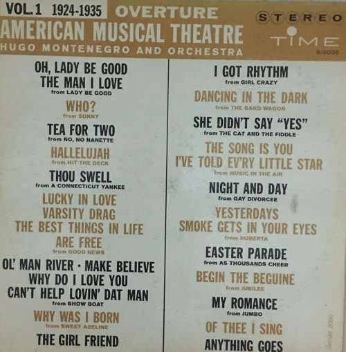 American Musical Theatre 1924/35 Vol.1 LP Vinyl Record