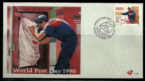South Africa - 1995 World Post Day FDC 6.45