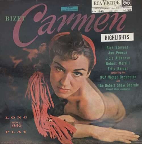 BIZET CARMEN Highlights LP Vinyl Record