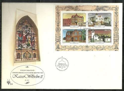 SWA - 1981 Luderitz Buildings Miniature Sheet No. 6 Large FDC No. S.4