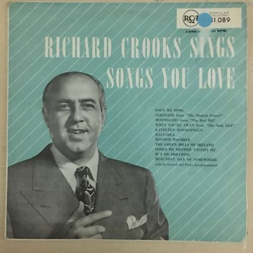 Richard Crooks Sings Songs You Love LP Vinyl Record