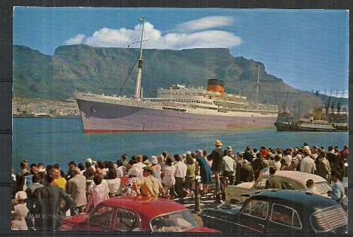 Union-Castle Liner R.M.M.V. " Athlone Castle " Postcard