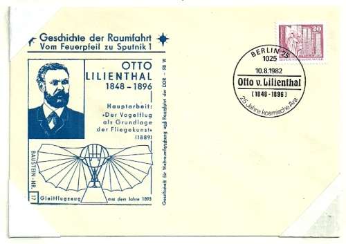 East Germany - 1983 History of Space Travel from Rocket to Sputnik Cover # 17