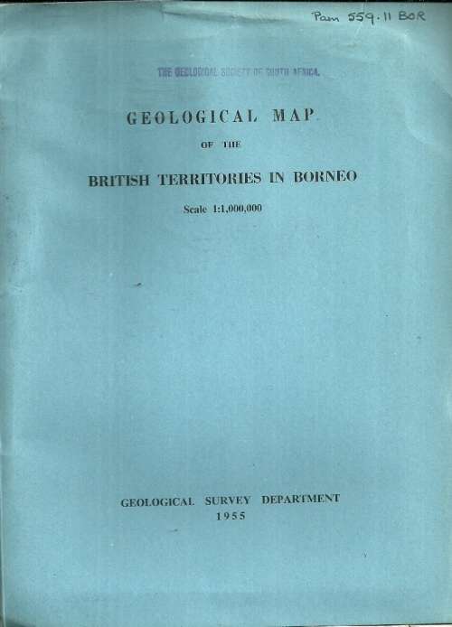 1955 Geological Map of the British Territories in Broneo