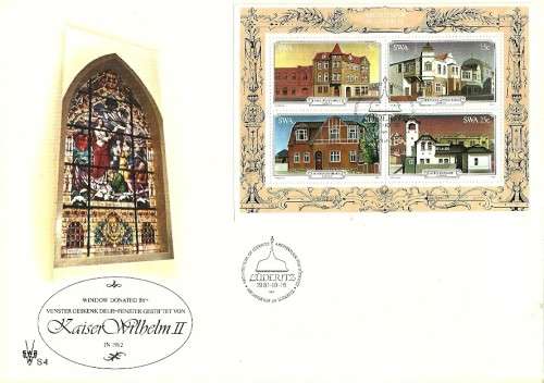 SWA - 1981 Luderitz Buildings Miniature Sheet No. 6 Large FDC No. S.4