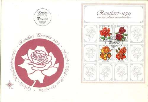 South Africa - 1979 4th World Rose Convention Miniature Sheet No. 6 Large FDC No. S.4