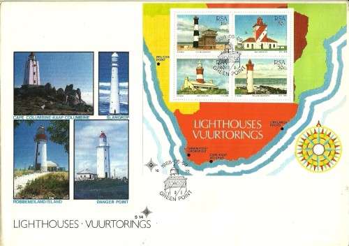 South Africa - 1988 LighthousesMiniature Sheet No. 16 Large FDC No. S.14