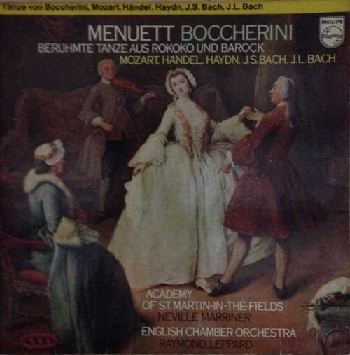 MENUETT BOCCHERINI - MOZART, HANDEL, HAYDEN, J.S. BACH, J.L. BACH LP Vinyl Record