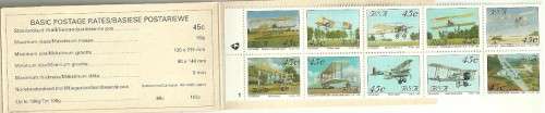 South Africa - 1993 Aviation Booklet Pane 1