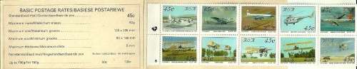 South Africa - 1993 Aviation Booklet Pane 8