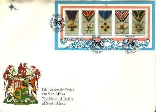 South Africa - 1990 The National Orders of South Africa Large FDC # S17