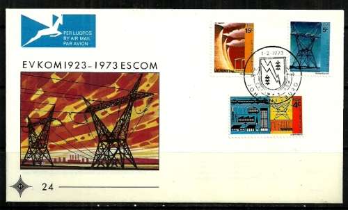 South Africa - 1973 50th Anniversary of ESCOM FDC 24