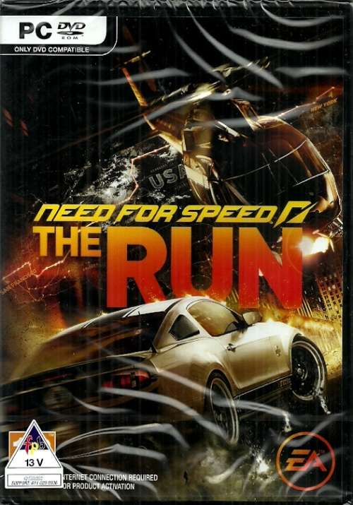 Need For Speed : The Run - PC DVD Game ( New & Sealed )