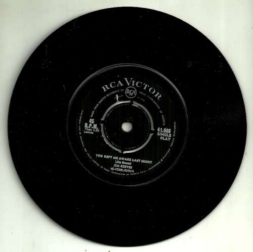Jim Reeves - Don`t Let Me Cross Over / You Kept Me Awake Last Night 7` Single Vinyl Record