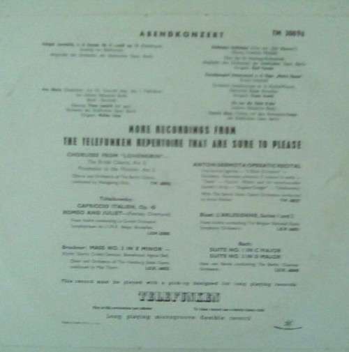 Evening Concert Vol. 2 10` Vinyl Record