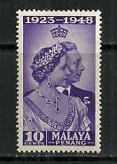 Malaya - Penang 1948 Silver Wedding 10c MH