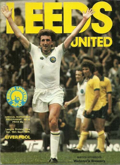 Leeds United v Liverpool 1979/80 English League Divison 1 Match Programme