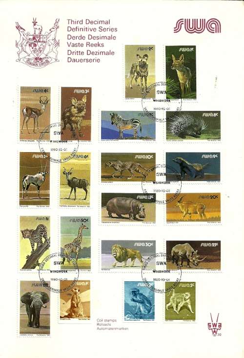 SWA - 1980 Third definitive Series Folder
