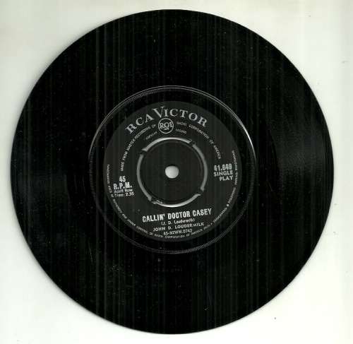 John D. Loudermilk - Callin` Doctor Casey / Oh How Sad 7` Single Vinyl Record