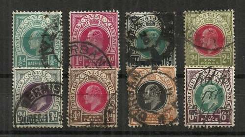 Natal - 1902/03 Postage - Revenue Stamps including 4d Carmine & Cinnamon Fine Used