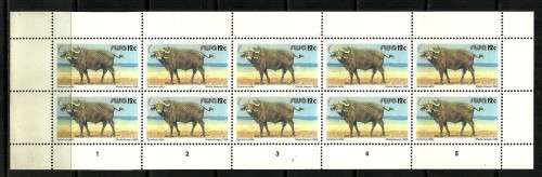 SWA - 1985 1st Decimal Booklet , The 12c Decimal Value Block of 10 Stamps MNH