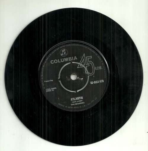 The Shadows - Atlantis 7` Single Vinyl Record