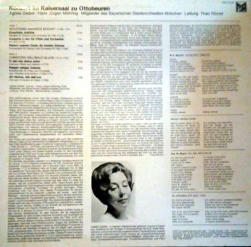 Mozart . Gluck - Konzert im Kaisersaal zu Ottobeuren LP Vinyl Record