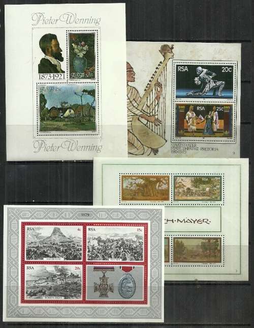 South Africa - Collection of Four M/Sheets MNH