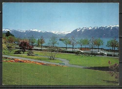 Switzerland - Lausanne-Ouchy - Les Alpes vaudoises et les Alpes de Savoie Postcard