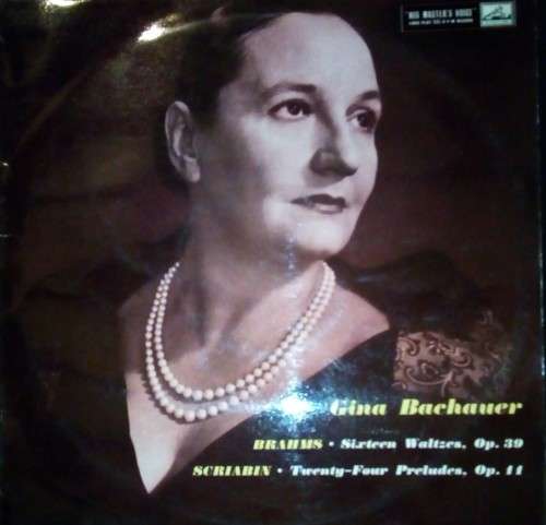 Gina Bachauer Sings Brahms & Scriabin LP Vinyl Record