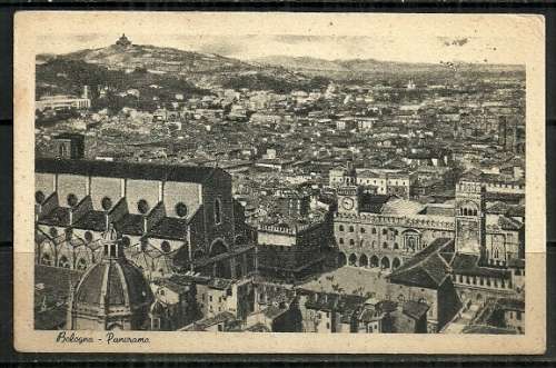 Italy - Bologna, Panorama Postcard