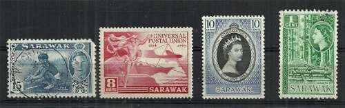 Sarawak ( Malaya ) - Collection of 4 Stamps FU and VFM