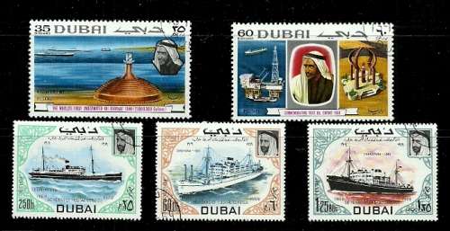 Dubai ( UAE ) -1969 Collection of Stamps Fine Used