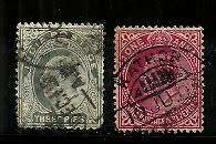 India - 1902 King Edward VII 3 Piesa & 1 Anna Stamps Fine Used
