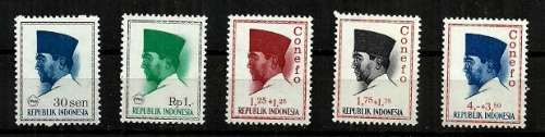 Indonesia - 1965/66 Definitive Issue Stamps MH