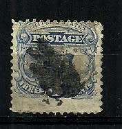 USA - 1869 3c Stamp Scott # 114 Fine Used