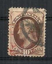 USA - 1871 10c Stamp Scott # 139 Fine Used