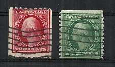 USA - 1910 Scott # 387, 388 Used