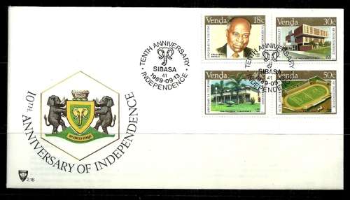 Venda - 1989 10th Anniversary of Independence FDC 2.16