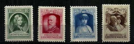 Liechtenstein - 1929 Accession of Prince Francis 1st Full Set MH