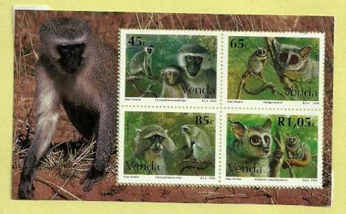 Venda - 1994 Monkeys MS MNH