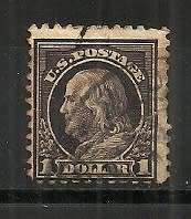 USA 1915 $1 Scott # 423 Fine Used