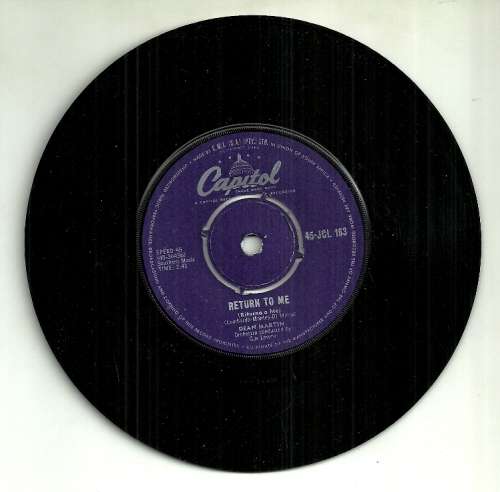 Dean Martin - Return To Me 7` Single Vinyl Record