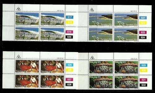 Transkei - 1983 Tourism Wildcoast Hotel Complex Full Set of Control Blocks MNH