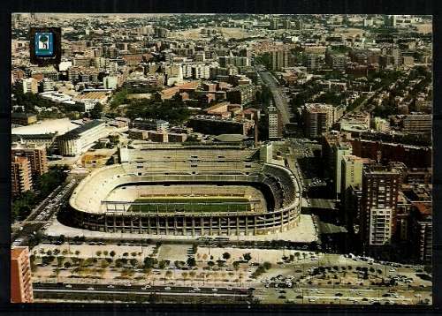 Air View of Santiago Bernabeu Stadium, Madrid - Spain Postcard