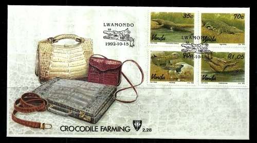 Venda - 1992 Crocodile Farming FDC 2.28