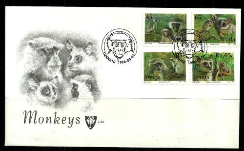 Venda - 1994 Monkeys FDC 2.34