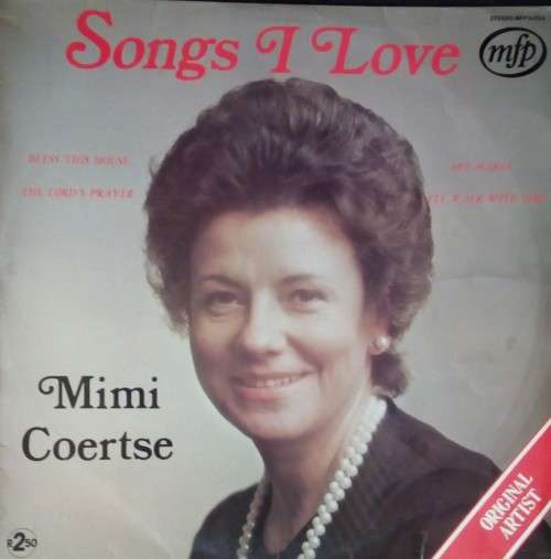 Mimi Coertse - Songs I Love LP Vinyl Record