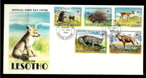 Lesotho - 1982 Wildlife FDC