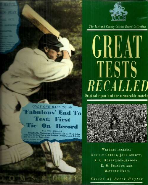 Great Test Recalled edited  by Peter Hayter ( Hardcover )
